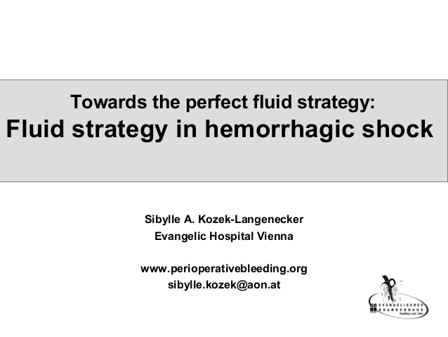 Sibylle Kozek-Langenecker - Fluid strategy shock - IFAD 2012