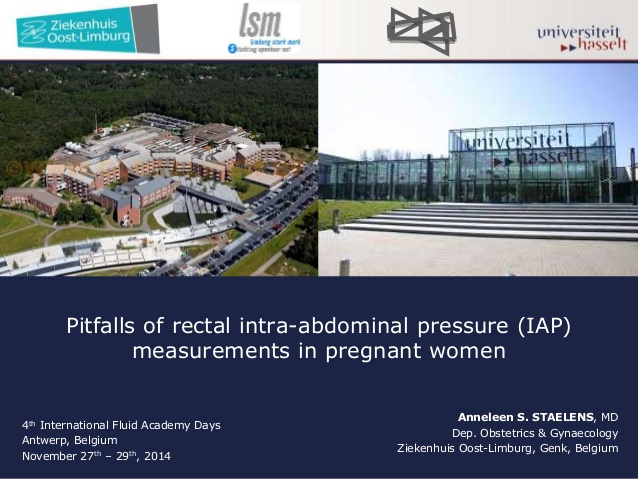 Pitfalls of rectal intra-abdominal pressure (IAP) measurements in pregnant women