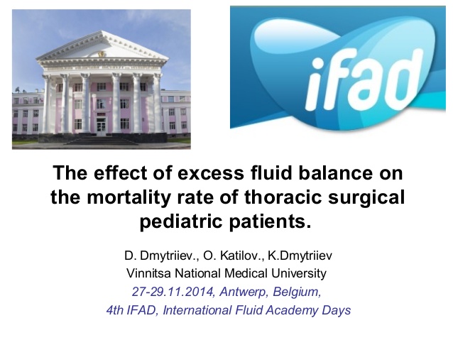 The effect of excess fluid balance on the mortality rate of thoracic surgical pediatric patients. 