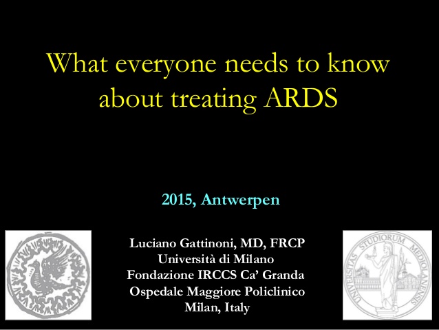What everyone needs to know about treating ards