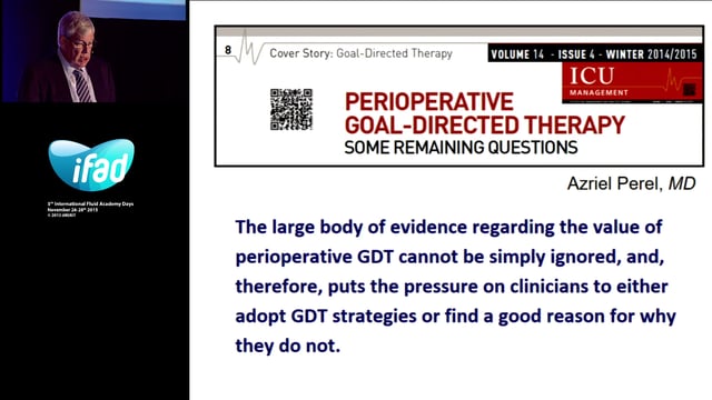 PRO-CON Debate Perioperative Goal Directed Therapy - CON