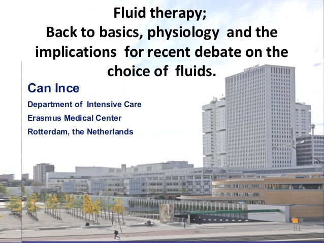 Fluid therapy; Back to basics, physiology and the implications for recent debate on the choice of fluids.