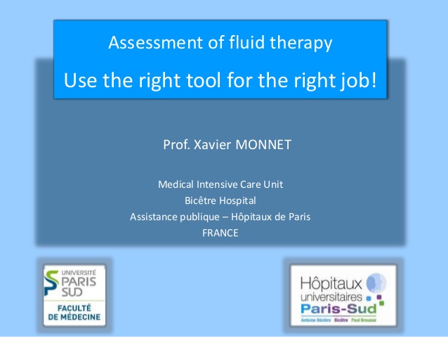 Xavier Monnet - Assessment of fluid therapy - IFAD 2011