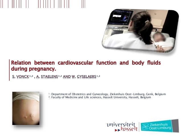 Relation between cardiovascular function and body fluids during pregnancy.