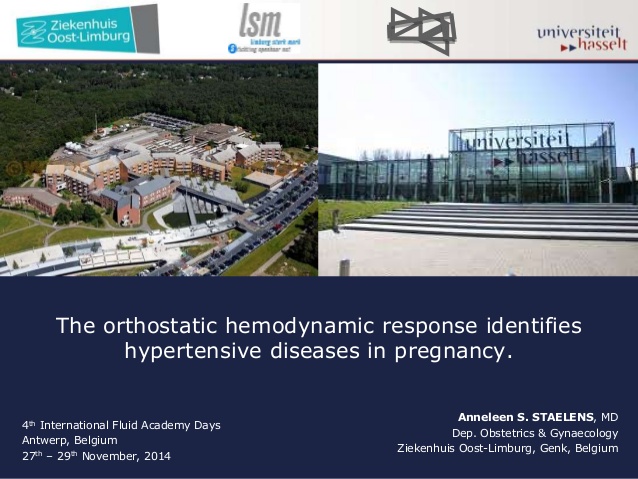 The orthostatic hemodynamic response identifies hypertensive diseases in pregnancy.