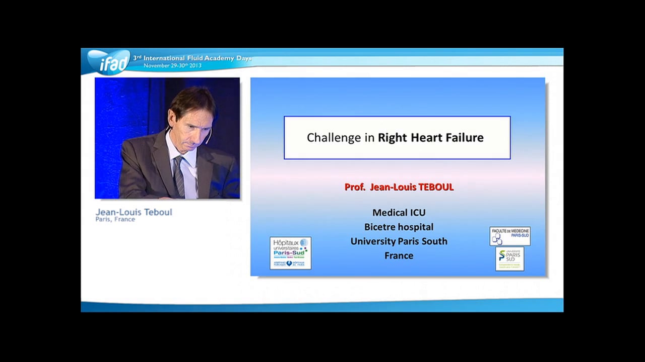 Jean-Louis Teboul - Right Heart Failure
