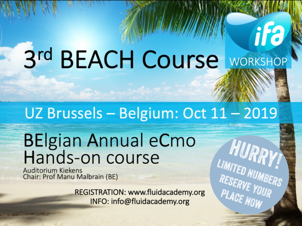 3rd BEACH (Belgian Annual ECMO Handson) Course